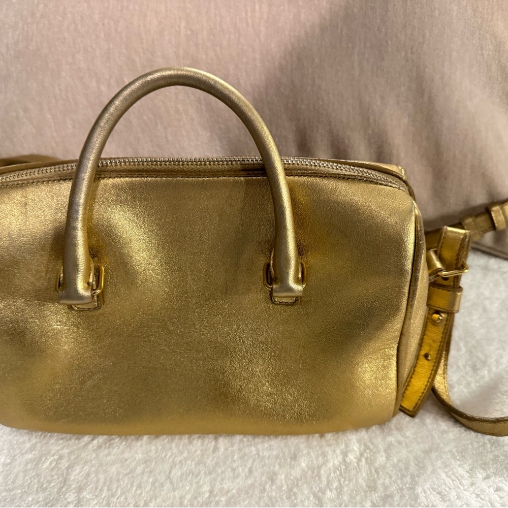 YSL Saint Laurent Gold Crossbody Bag - Picture 8 of 12